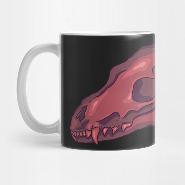 Neon Fox Skull by elfenthusiast